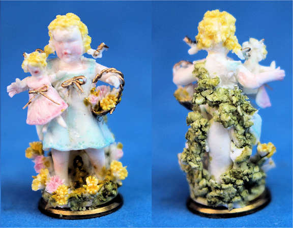(image for) Girl with doll and basket
