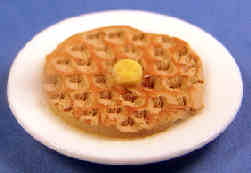 Waffle with butter