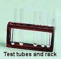 (image for) Chemistry - test tubes & rack