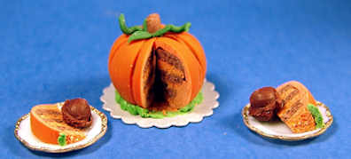 Cake & slices - pumpkin - Click Image to Close