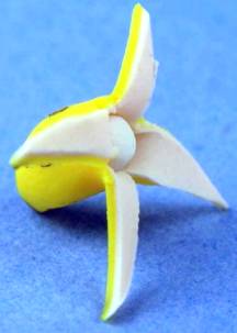 (image for) Banana - peeled - partially eaten