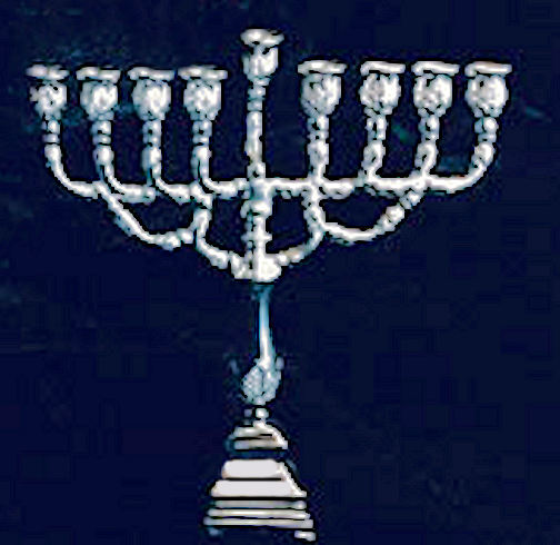 Classic Menorah - sterling silver