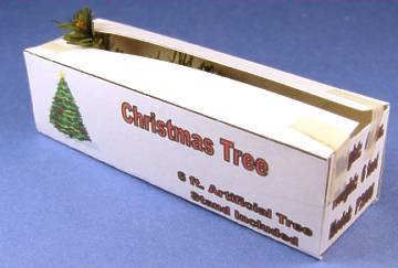 Christmas tree in a box