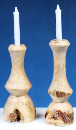 (image for) Rustic candlesticks