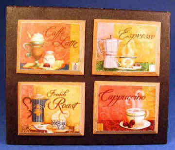 Coffee theme placemats - set of 4
