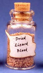 Dried lizard blood