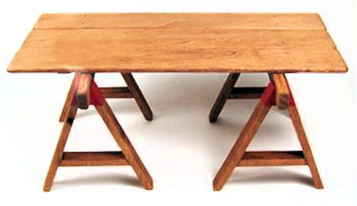(image for) Saw horses and table top