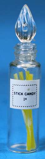 Jar of stick candy