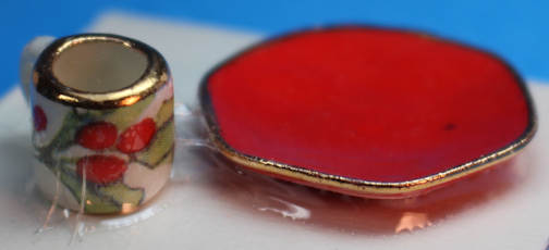 (image for) Mug and dessert plate - strawberry