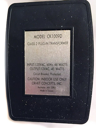 (image for) Transformer - 40w/12v - used