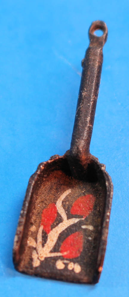 Tole painted coal shovel