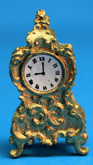 French style clock - gold/white face