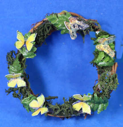 (image for) Garden butterfly wreath #1