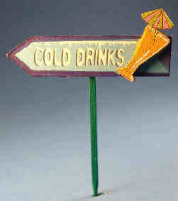 (image for) Beach sign - Cold Drinks