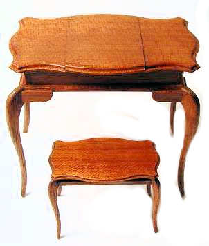 (image for) Jewelry table filled and bench