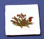 (image for) Flower tile - hand painted