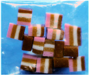 (image for) Package of Neopolitan candy