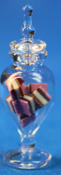 (image for) Jar of neopolitan candy