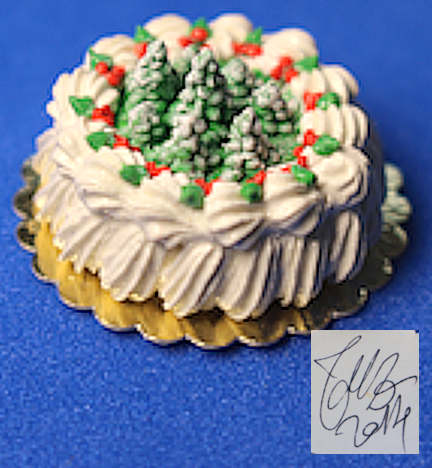 (image for) Christmas trees cake