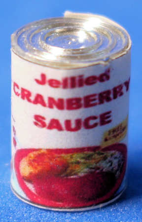 Cranberry sauce can (image for) Cranberry sauce can