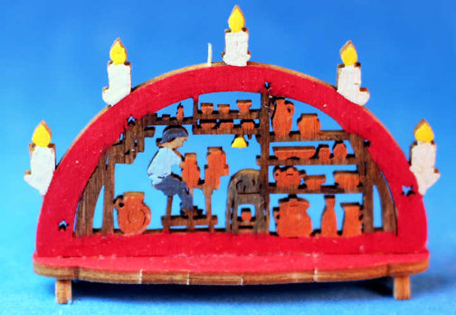 (image for) German candle mantle piece - pottery studio