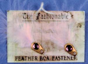 Feather boa fastener display