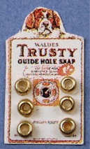 Guide hole snaps card