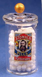 Stomach pills - glass bottle