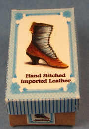 (image for) Lady's shoe box - blue boot #1