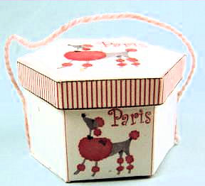 Poodle hat box - Click Image to Close