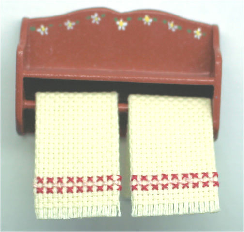 Kitchen shelf with towel holder