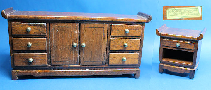 Dresser and night stand - Asian design - George Spencer Collect