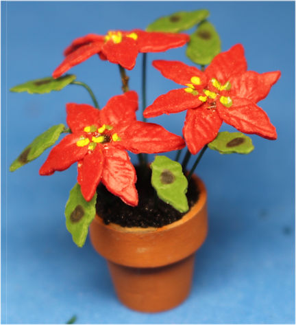 Poinsettia - 3 flowers - Click Image to Close