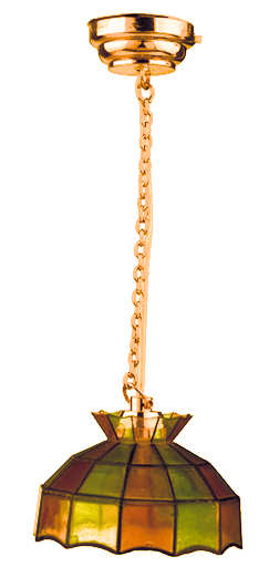 (image for) Hanging faux tiffany light