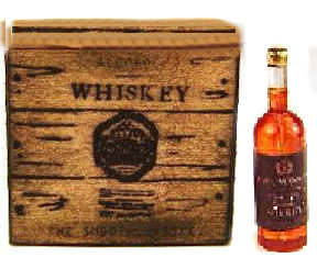 (image for) Whiskey bottle & crate