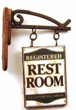 (image for) Rest room sign